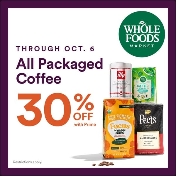 Brew up savings.