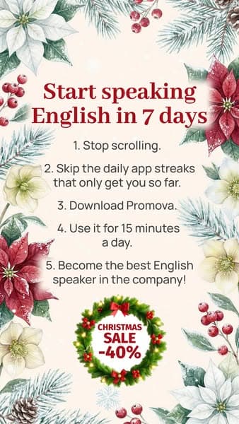📱Learn English Anytime, Anywhere – 40% Off