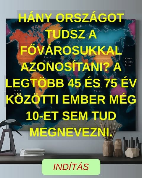 Hány országot tudsz a fővárosukhoz rendelni?