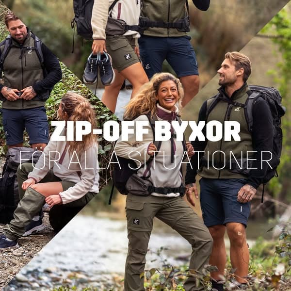 Spana in zip-off byxor👖