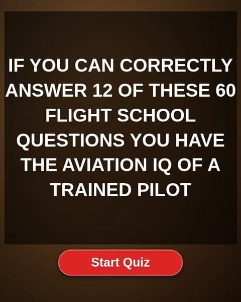 Can You Match a Pilot's Aviation Knowledge Across These 60 Questions?