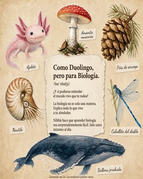 🔬 ¡Biología en pequeños fragmentos!
