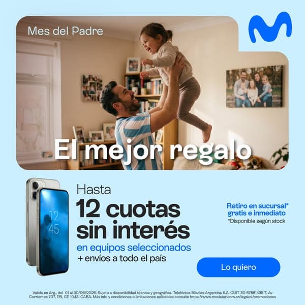 Este Mes del Padre, elegí un nuevo celular en la tienda Movistar 📱💙