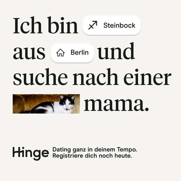 Finde echte Gefühle.