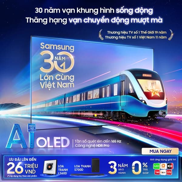 Thưởng trọn OLED cực nét tại gia