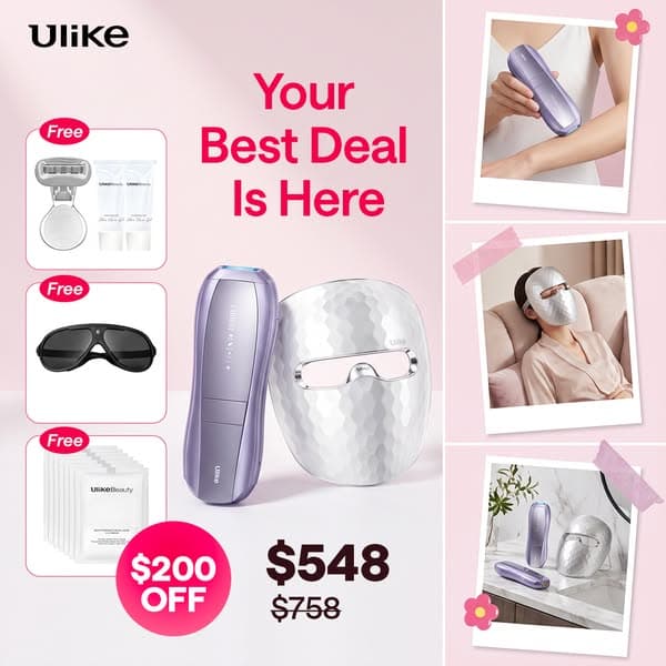 Save $200💖Hair Removal + LED Skincare in One Bundle