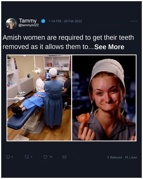 Ex-Amish Explain the Tradition of Tooth Removal