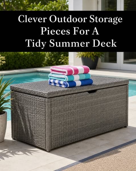 18+ Clever Storage Finds For A Clutter-Free Deck