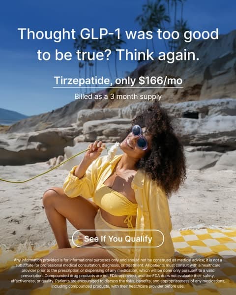 Tirzepatide Plan for $166 per Month
