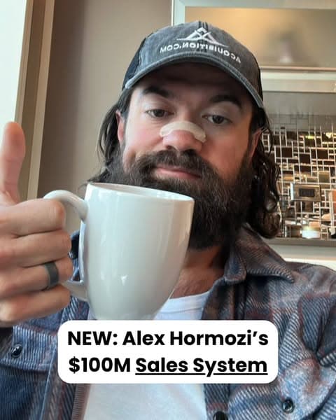 Alex Hormozi's $100M Sales Playbook for $1M Business Owners