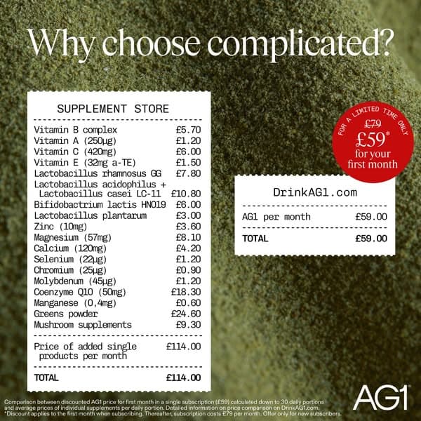 Upgrade Your Routine: Save £20 on your AG1 Welcome Kit