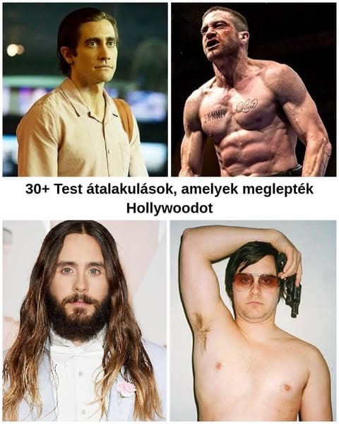 SzÃnészek fizikai átalakulásai, amelyek még mindig meglepik a közönséget