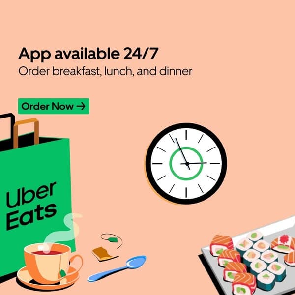 Order on UberEats Anytime