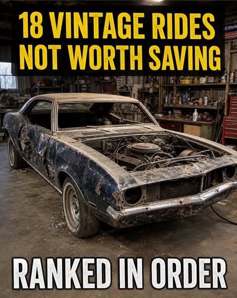 Why These 18 Famous Classic Cars Aren't Worth Saving