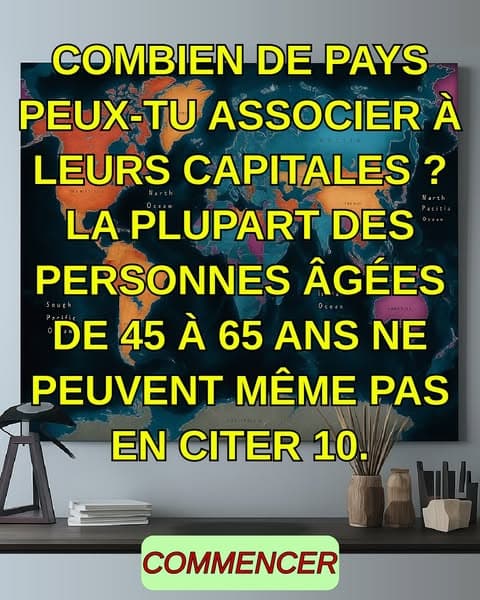 Combien de pays peux-tu associer à leur capitale ?