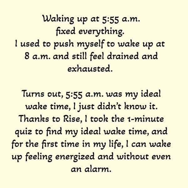 Take the sleep quiz 😴