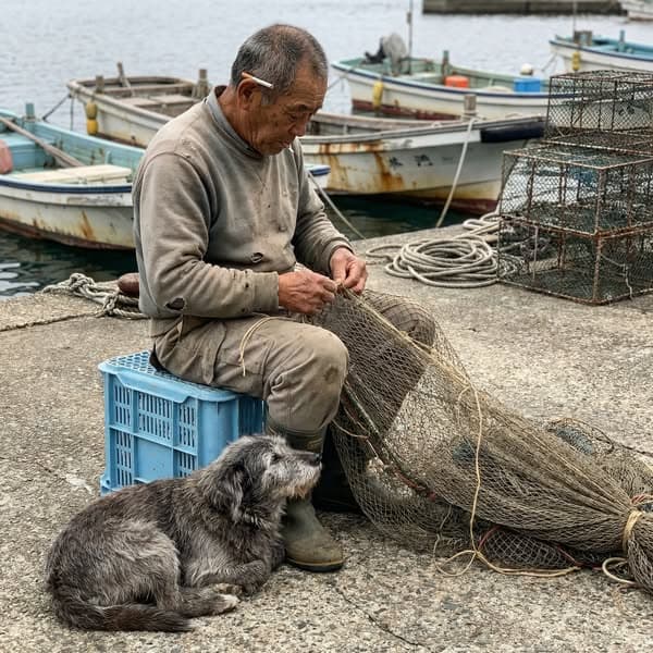 Why his dogs outlive his fishing boats