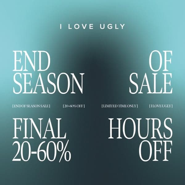 END OF SEASON SALE ENDS SOON