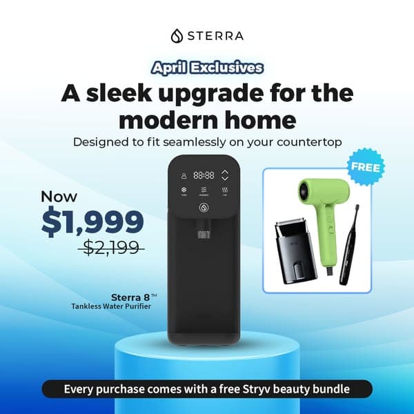 April Exclusives: Sterra 8 β Save $200 + Free Gift