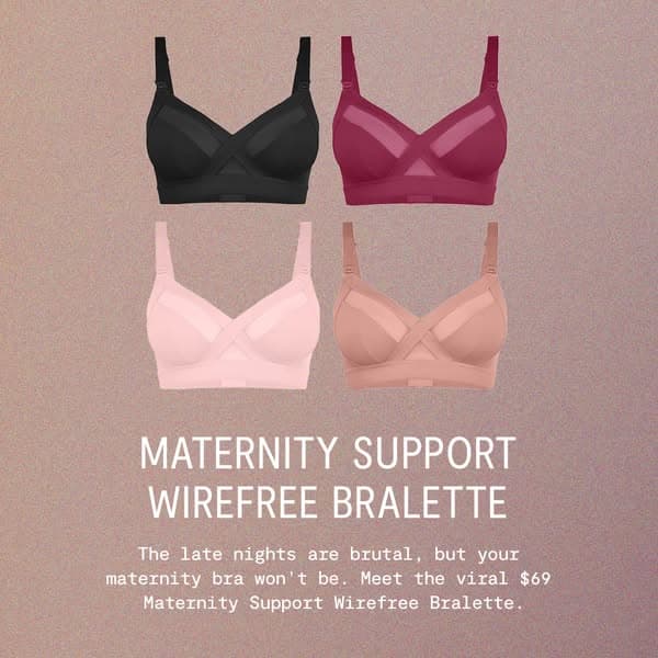 $69 Maternity Support Wirefree Bralette