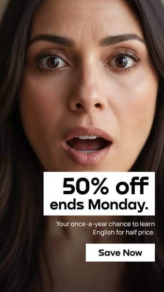 📱 Learn English Anytime, Anywhere – 50% Off