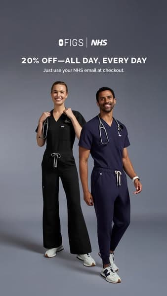 FIGS | NHS—20% OFF. EVERYTHING. FOREVER.