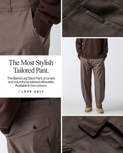 Just Landed | Barrel Leg Slack Pant
