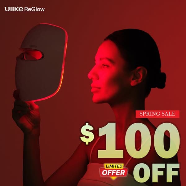 Ulike ReGlow Super Sale-AT-Home LED Facial Treatment!