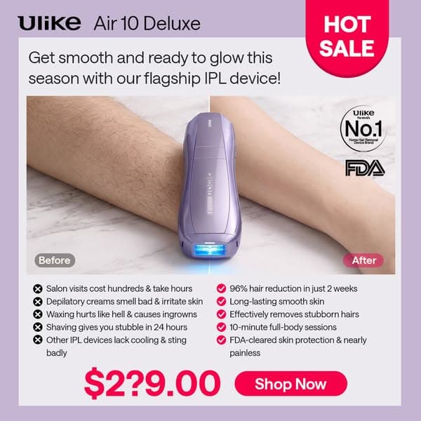 Ulike Air 10 Ice-Cold IPL. Zero Pain.