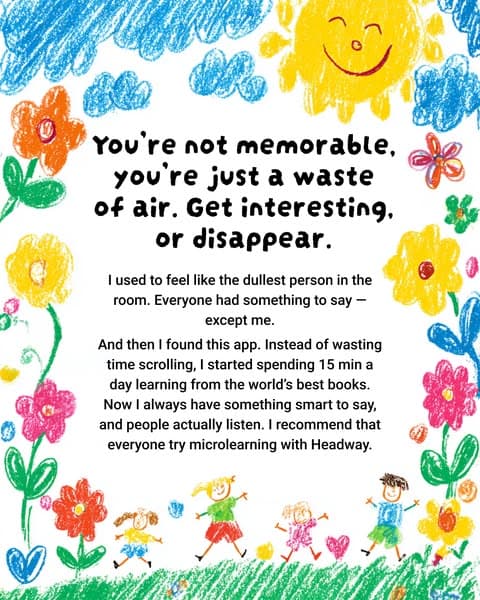 🔥 Stop being boring as fck. Get interesting, or stay irrelevant.