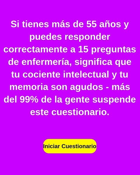 La mayorÃa de la gente no puede hacer este examen de enfermerÃa, ¿y tú?