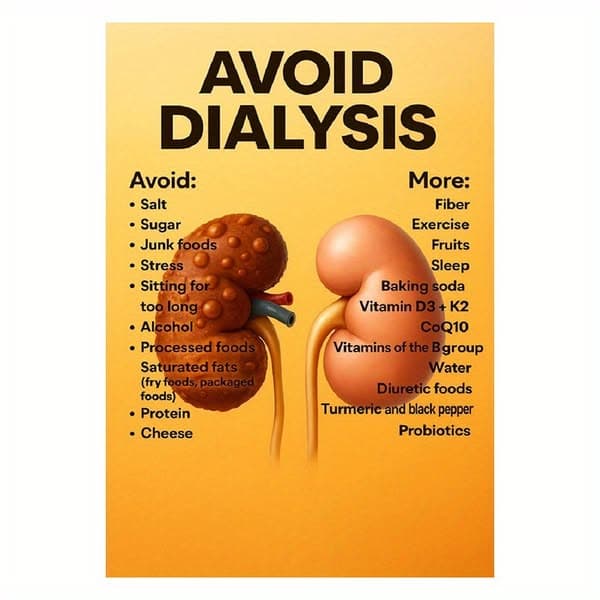 2d Flat, 1pc Kidney Health Care Guide - & Kidney Disease Management Chart Suitable For, Office, Unit, Contemporary Art Deco Chart For / Use, Kidney Disease Awareness, 2d Flat