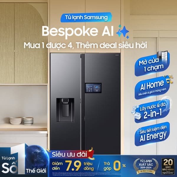 TỦ LẠNH SAMSUNG BESPOKE AI