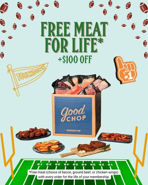 Get FREE Meat + $100 Off w/ Code BWG100TQE