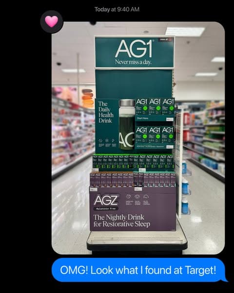 AG1. New at Target Nationwide.