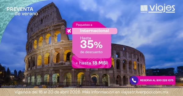 Reserva en Viajes Liverpool