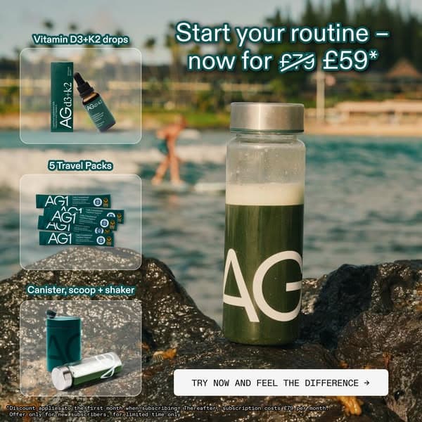 Upgrade Your Routine: Save £20 on your AG1 Welcome Kit