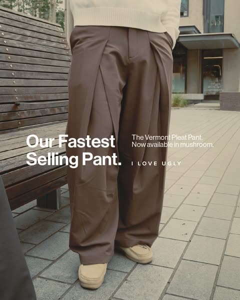 Vermont Pleat Pant | Now Available in Mushroom