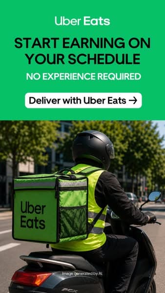 Earn your way with Uber Eats