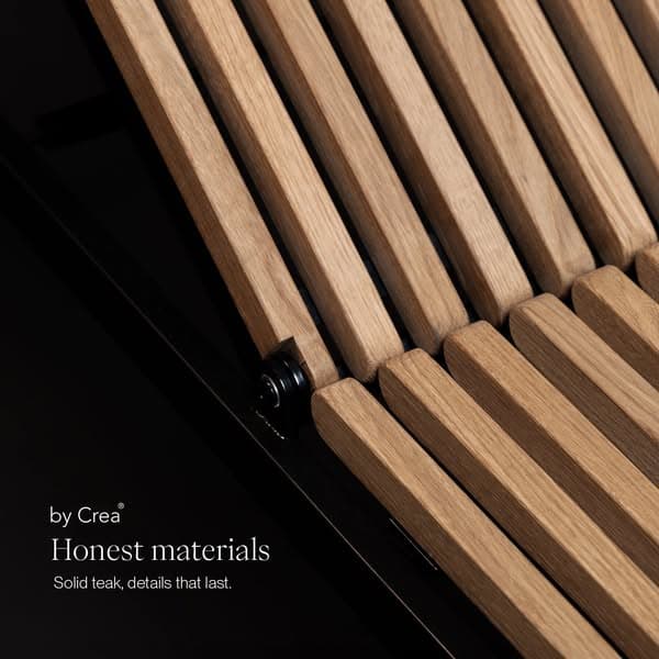 Solid teak. Details that last.