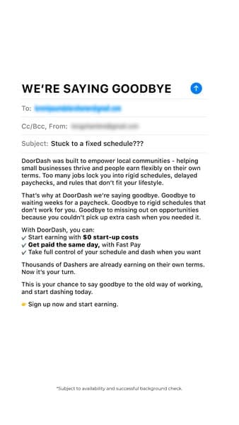 Sign up now & earn on your terms