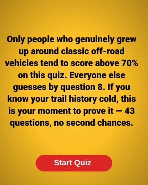 Most People Can't Handle These Classic Off-Road Questions Past Number 8