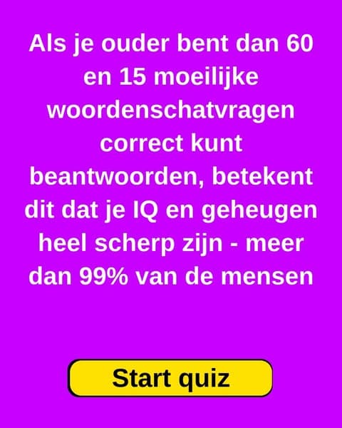 97% van de volwassenen faalt jammerlijk voor deze woordenschat quiz