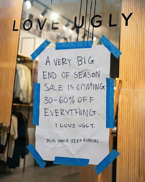 SALE STARTS THURSDAY