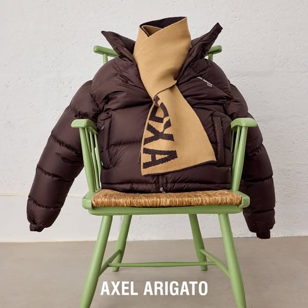 Recycled, down-filled puffer jackets.