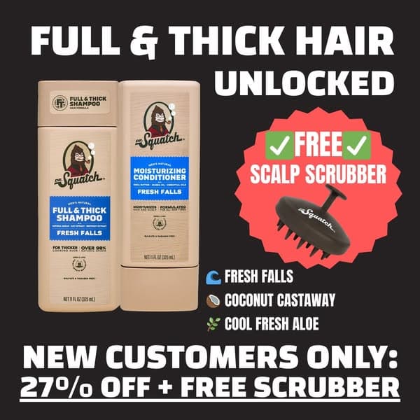 π₯ FREE SCALP SCRUBBER + 27% OFF πͺ
