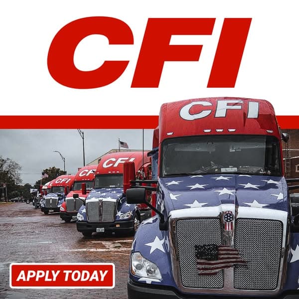 CFI is Hiring OTR CDL-A SOLO Drivers | Top drivers earn $100K+ annually