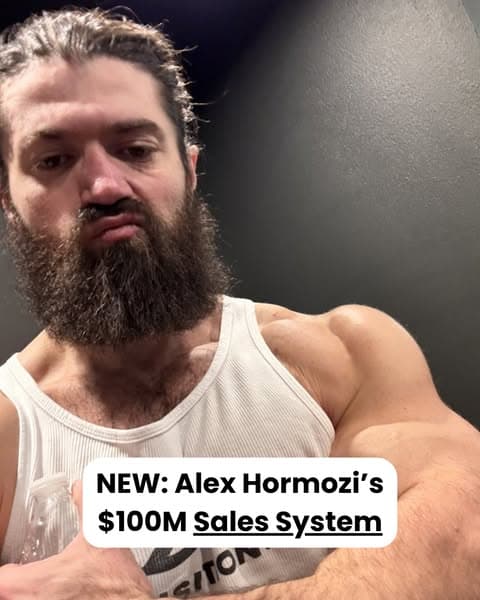 Alex Hormozi's $100M Sales Playbook for $1M Business Owners