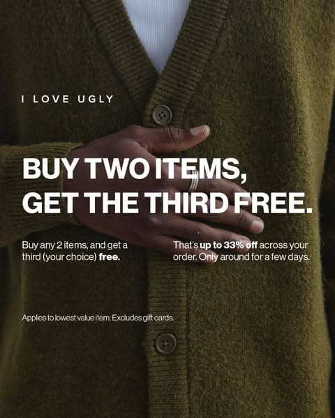 BUY 2, GET A THIRD FREE