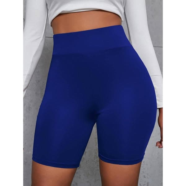 VaVaBold Short cycliste taille haute unicolore